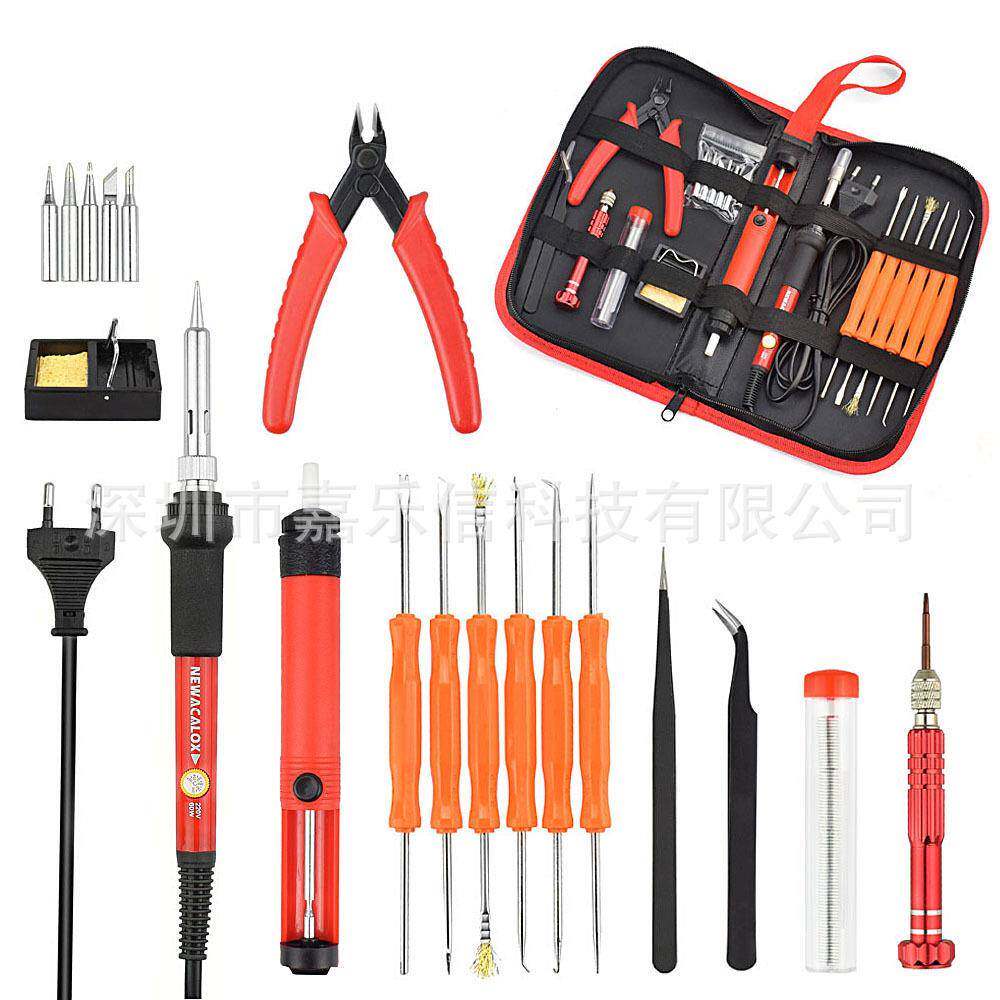 美0欧规插头20V1511V60W电烙铁清锡洁笔2吸器组合套装工具包