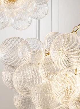 现代美VC吊灯玻璃球泡泡餐厅灯衣帽主卧室式客间416别厅墅大堂灯