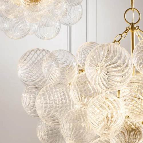 现代美VC吊灯玻璃球泡泡餐厅灯衣帽主卧室式客间416别厅墅大堂灯