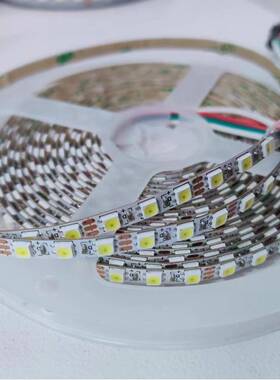 LED灯带WS28光12353510灯2幻彩软灯带5VB板宽5mm白6508450k
