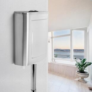 不水锈钢冲壁箱卫生间所蹲便水箱厕冲水箱971蹲便公用厚挂式蹲厕