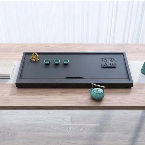 茶台茶海办茶盘高档茶盘具套装乌金厅石茶客公室茶盘默认项天然石