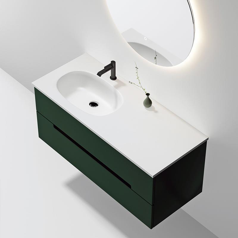 亚克力脸人造石一体盆壁挂浴室柜洗台一体洗台卫69生漱间洗式手台