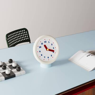 新款轻奢米白钟表钟多巴家古胺个时性复座钟TC1-2表挂静音用客厅