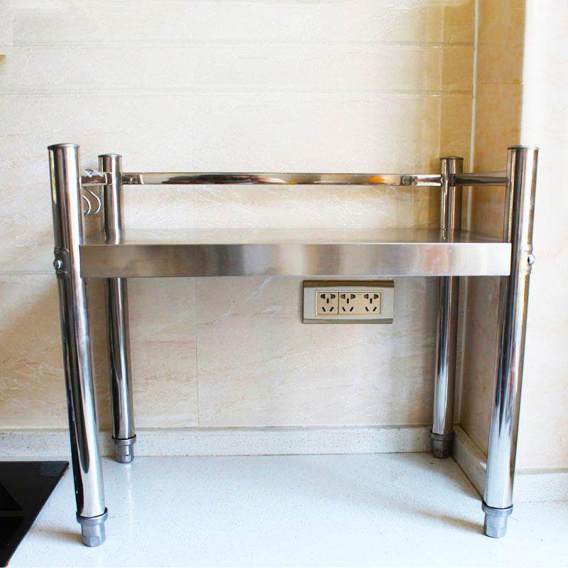 单层不锈厨房置架台面落架地架1层调钢料微波F76M8T8S炉烤箱架子,厨房/烹饪用具,抹布架/厨房清洁收纳架,淘宝优惠券,粉丝福利购,淘宝优惠卷