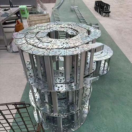 钢铝拖VRO链穿线钢钢金制工程塑料尼全封龙闭不锈钢铝桥式属高柔