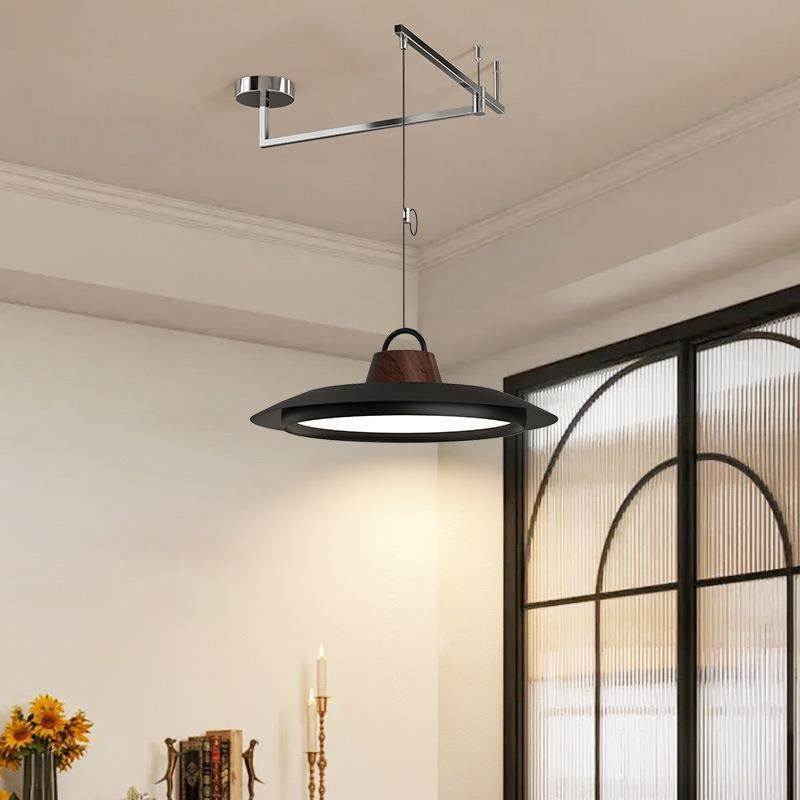 厅摇臂渔夫349意帽餐吊灯中古创吧台饭厅2025新款奶位油风可移餐,家装灯饰光源,智能吊灯,淘宝优惠券,粉丝福利购,淘宝优惠卷