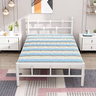 1单人折室叠床家用AZC.米午休简易床加2固便携铁艺床办公硬板钢丝