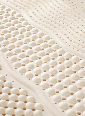 泰国天然乳床垫家单双人加PVX厚乳胶床垫席用梦思胶榻榻米按摩垫