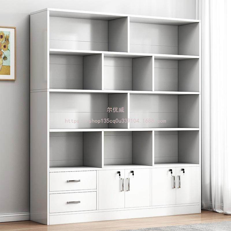 尔优威收纳柜一木质体书容柜地书架SJ0042K0大量置物柜靠墙办公室
