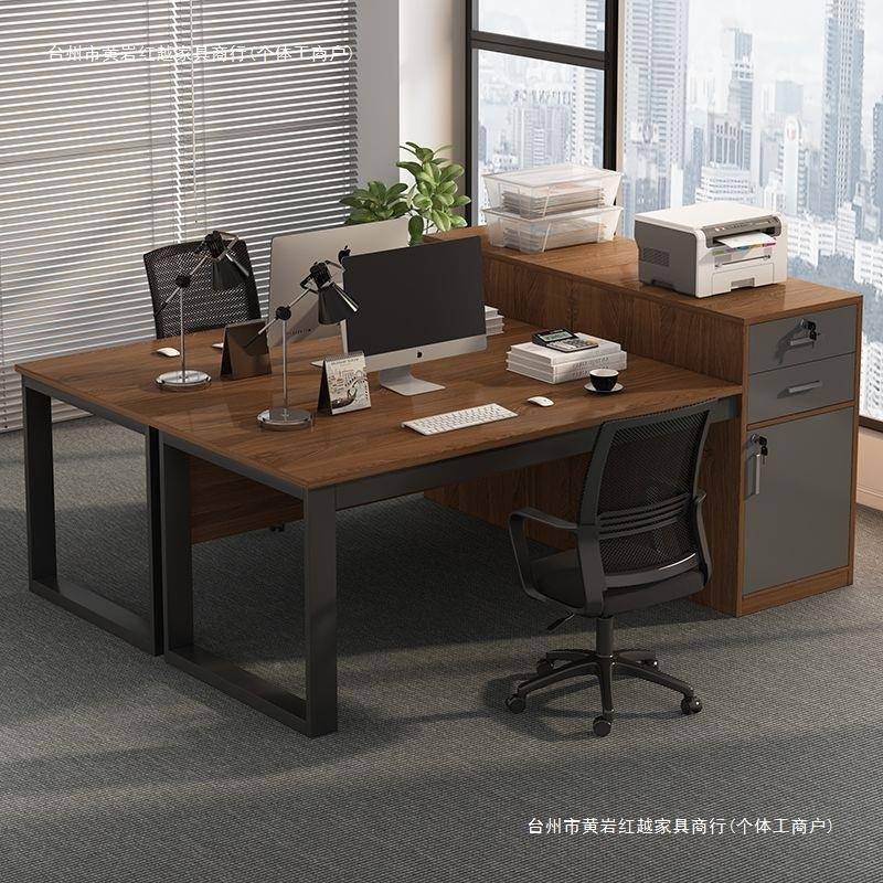 办公员工位家用书桌简约无品牌/现代办工公室桌椅桌组合职员脑作