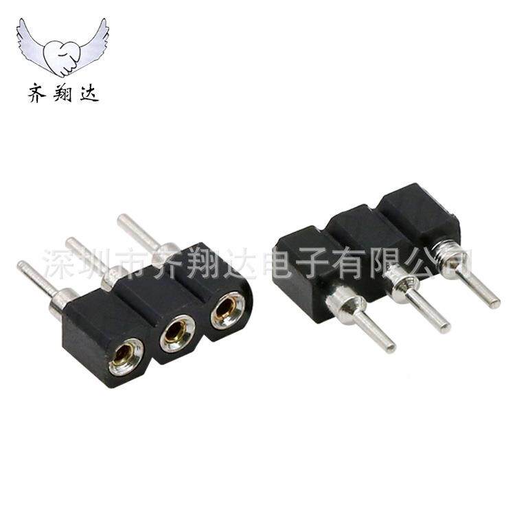 2.54mm单排母(1K装/)2-80EP母座RGB圆排孔LD灯带PCB排针连XET接器