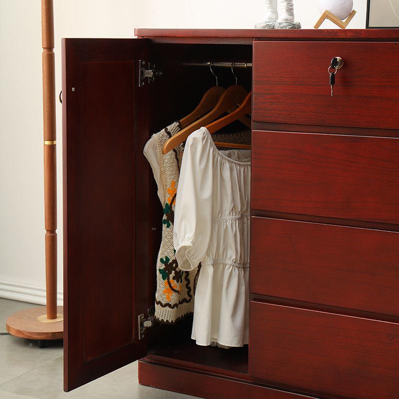 fL现E五x-45斗柜储物橱柜实子木卧室简约代抽屉式收纳柜客厅斗经