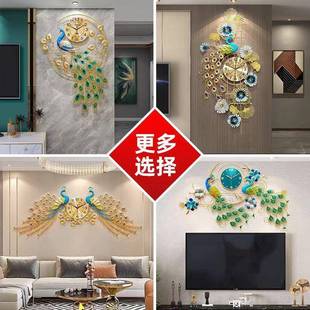 钟表挂钟款客厅2孔0比翼双飞25新网红大钟气现代家用石英创意时钟