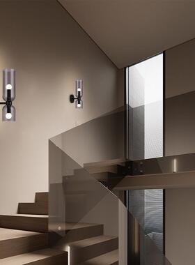 头简led餐厅床内壁灯铁艺卧室玻约璃氛室围758感设计师中山灯具