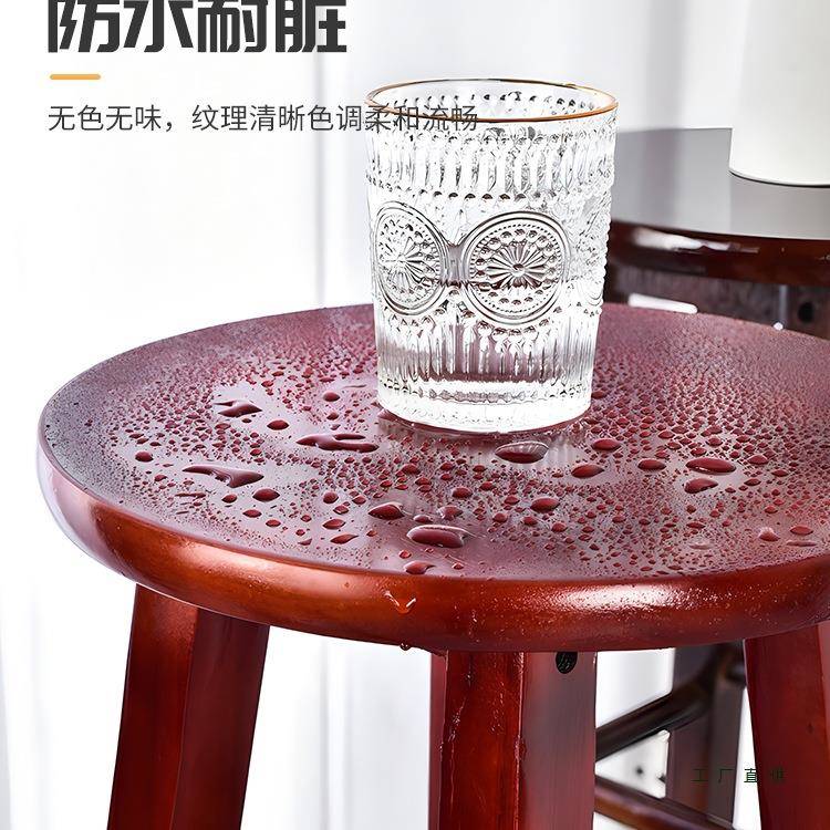 高台脚凳家用吧凳酒子吧椅子实木凳加高985凳子梯凳圆凳子固
