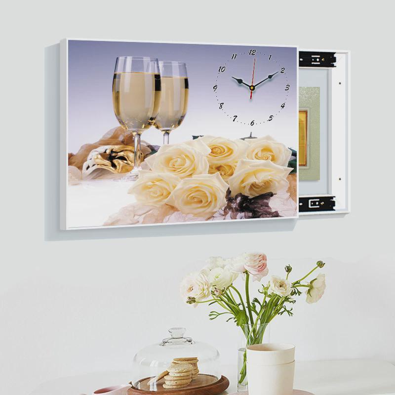 现简餐厅代装饰画电挂钟约客厅配电617箱免打孔遮挡弱电箱源开关