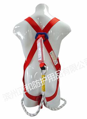 新国GNV式标欧全带式五点高空安作业攀岩缓冲双大钩安全带