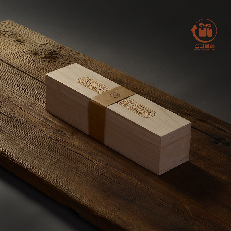 [天地盖桐木40*10书卷盒]桐木画卷盒礼品盒环保包装盒木质盒定制