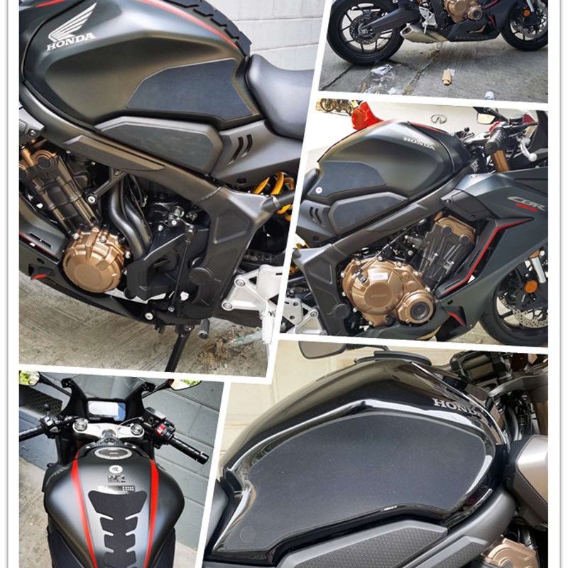 CBR 650R/CB  手工油箱贴 防滑贴 金卡纳透明磨砂橡胶操控骑士