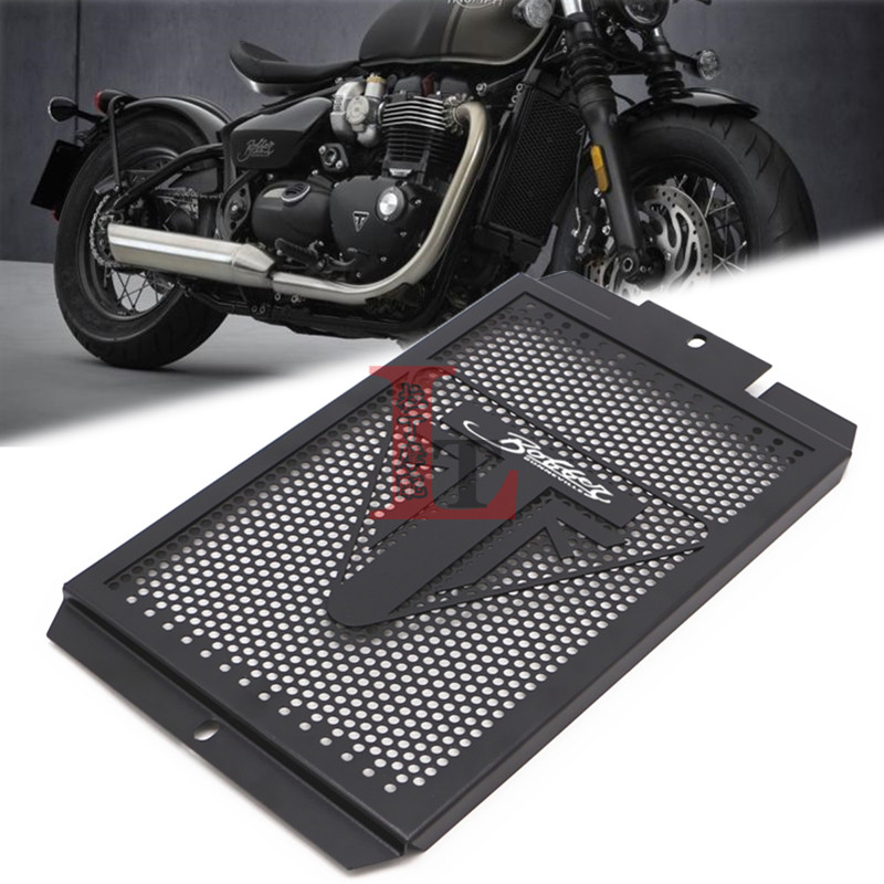 适用凯旋bobber水箱网T100 T120改装不锈钢水箱护网散热器保护罩