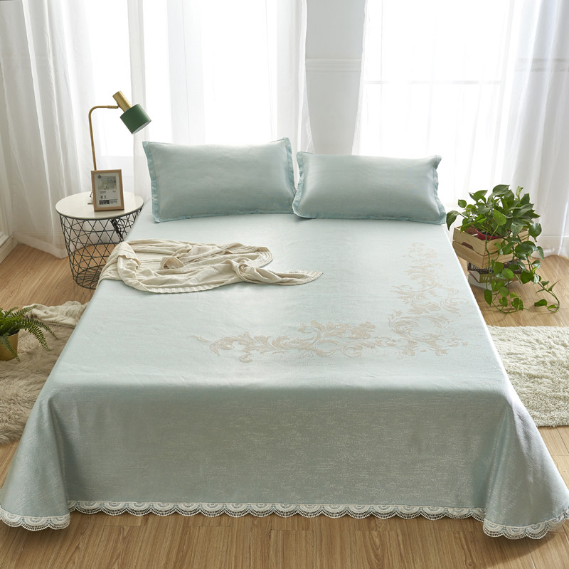 凉席1.8m床冰丝席折叠床单款1.5/2m床夏季席子双人空调软席三件套