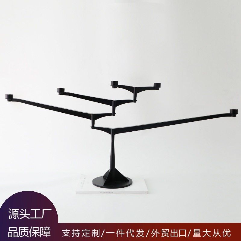 爆款欧式创意铁艺旋转烛台摆件 家居样板房别墅室内装饰品烛台工,家居饰品,户外/庭院摆件,淘宝优惠券,粉丝福利购,淘宝优惠卷