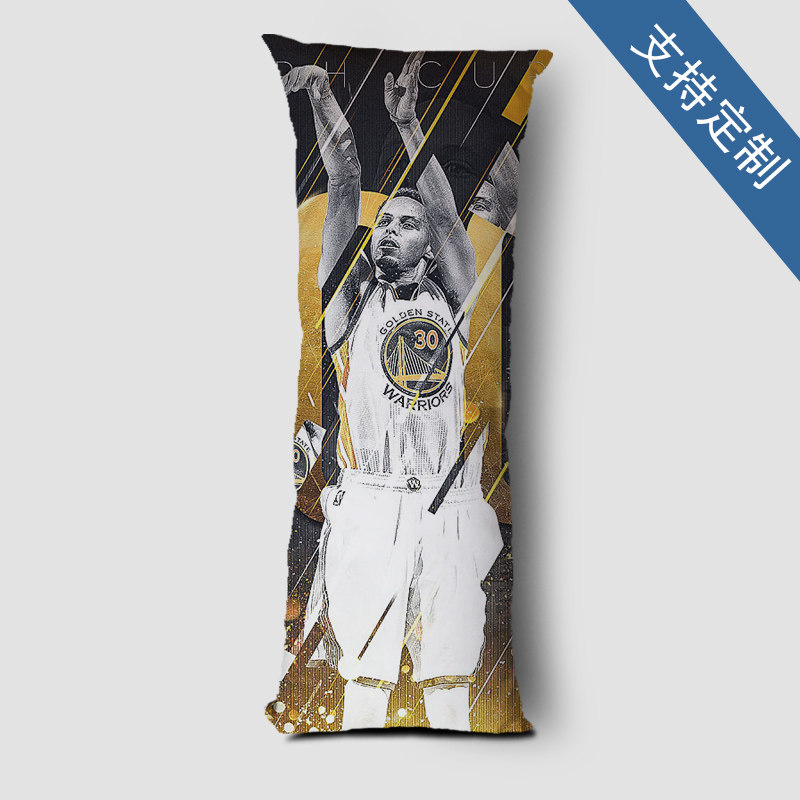 NBA篮球库里詹姆斯科比卧室双人枕头超软长条枕办公室腰枕抱枕