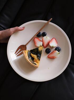 感碗草木鱼盘汤盘陶碗日瓷汤系盘餐具RFN盘子面碗灰色