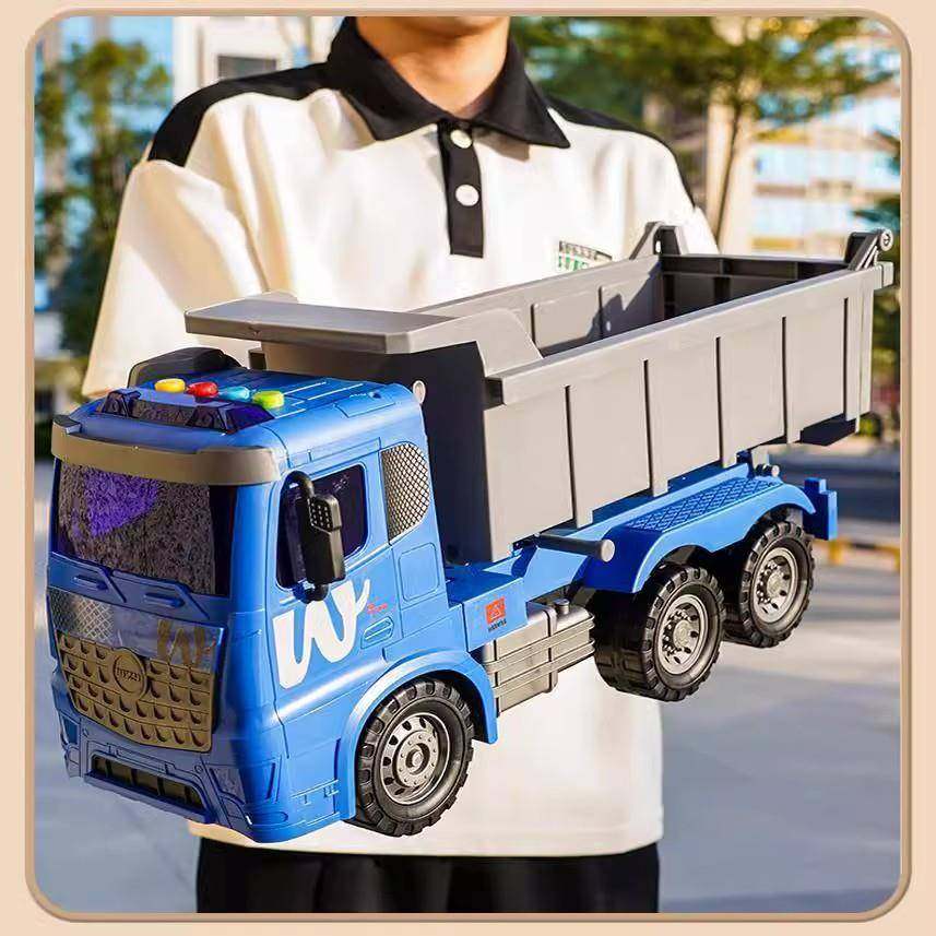 款儿新童超号可坐人翻斗3车玩具车到6岁大卡325车汽车自卸车工大