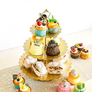 欧式dgj08121创意金空蛋糕架婚庆道具甜品台摆件店镂甜品点心蛋色
