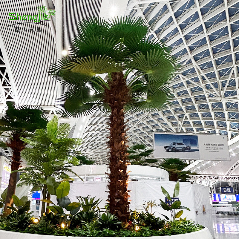 仿真棕榈树酒店机场人造大型园林装饰布景仿真树仿真棕榈树假树