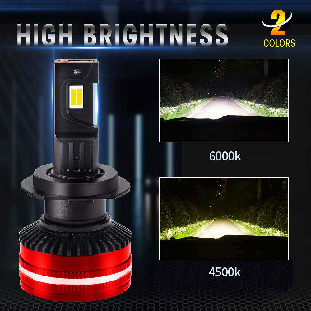 热G4双色销h改装h711雾灯9102灯泡9005超亮h4近远一体双1色汽h车l