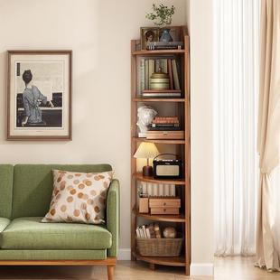 墙三角柜角落拐角厨房夹书缝架窄缝829物新品 转角置架落地多层收