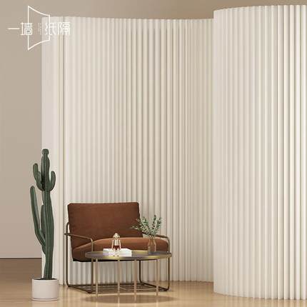 1353纸屏风隔断墙一房两办客隔家厅用公直播背景假墙移动折叠简易