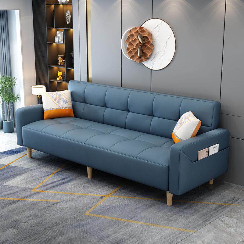 小户客新款沙发床猫爪皮棉麻型布艺叠QJQ可折变床两用简约乳厅胶