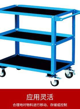 poweway/博途静音手推46079搬运车物料四轮架小r推车车拉货车间网