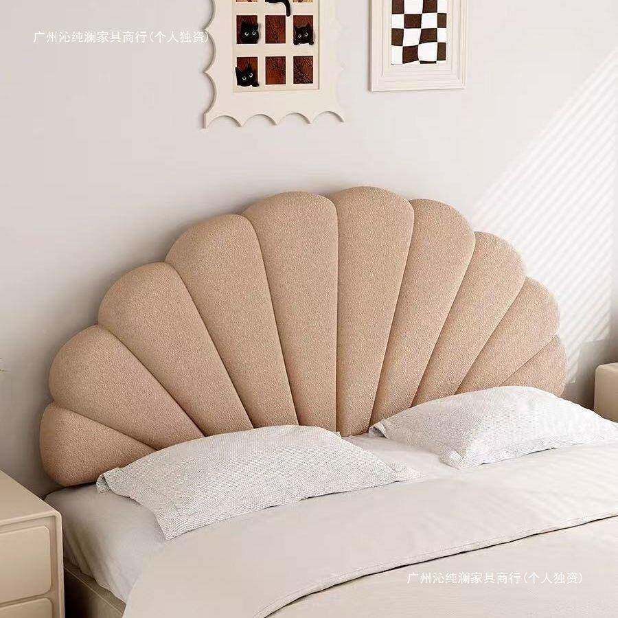 软210051939025新款贝圆壳包床头米靠背半奶油靠垫靠枕卧室榻榻防