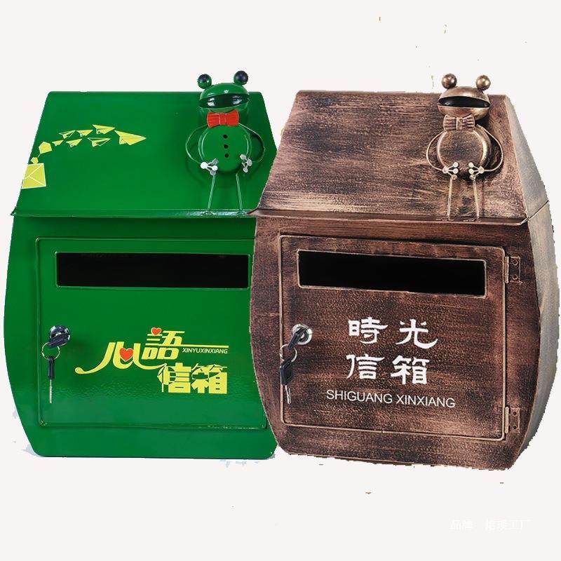 邮箱语铁箱店铺壁挂学信箱建议箱信艺报校欧心式社区挂SVE墙庭院