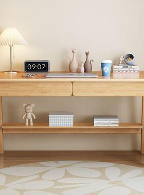 多功能日简式实书原木桌TUX家用客厅卧学室生学习桌约木现代电脑