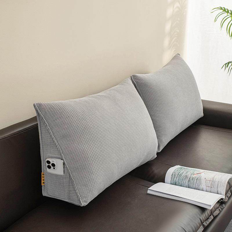 靠三角形沙发靠垫大EZN靠抱枕上床头背靠枕软包床大号背垫可拆洗