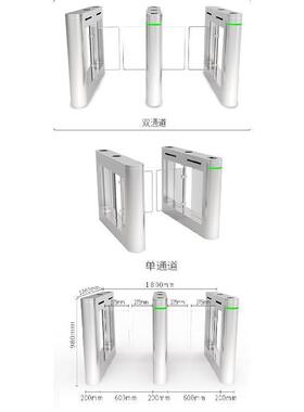博闸0机标准不34锈钢路刷卡55536进出造型美观大方防锈耐用