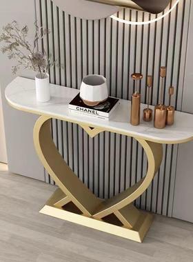 轻奢新中式玄关现简约户门入厅超窄过道靠墙端SOV景台半代圆装饰