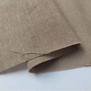 高定羊毛麻直混纺精纺布料亚梭JTV织强捻垂坠卡其时装面料现货色