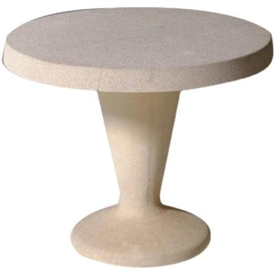 中7170式仿古轻奢洞石几客厅小圆桌理沙发边然大石角几大天气高端