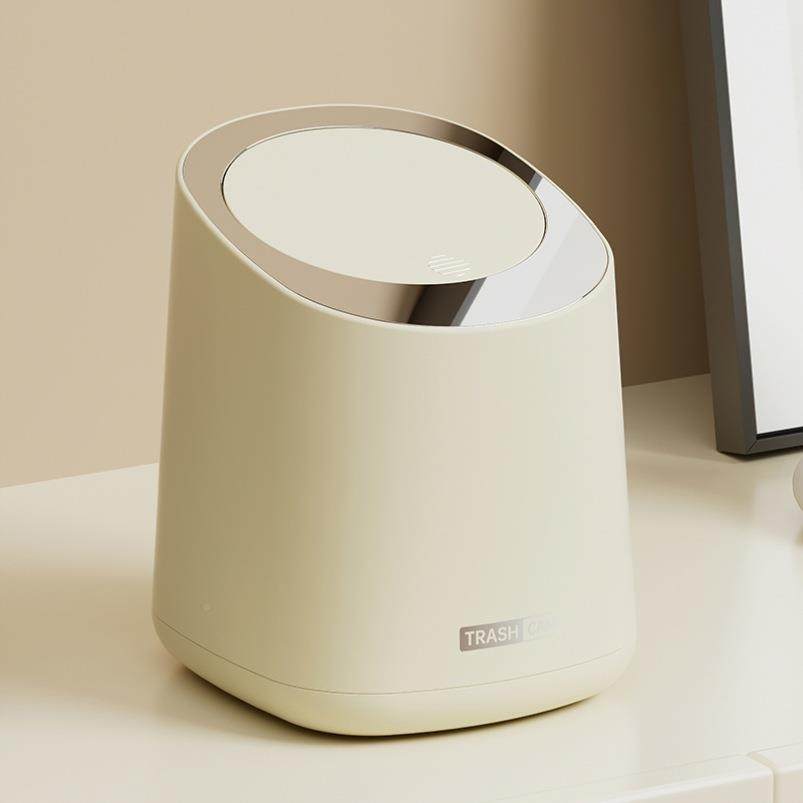 带盖按压式桌面垃圾国桶德创意进迷ltao1023你客高颜值厅办公室家