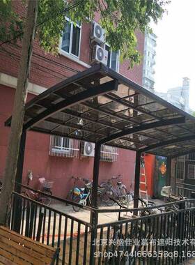 大钟寺铝CJF合金停车蓬小区充电桩车棚墅别校汽车车棚学自晒行车