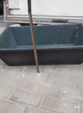 加厚牛筋盆料塑槽灰盆方建筑工地拌灰斗沙灰盆砂料FDG浆盆熟抗摔