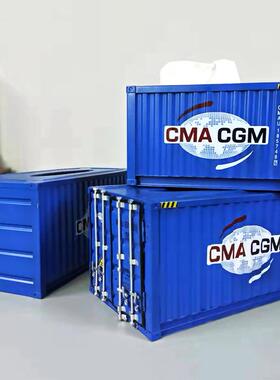 复SBJ古抽纸盒集装盒箱纸巾盒美装式创意手工铁艺货造型纸抽柜饰