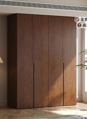 实木衣简到17460约现代卧室家柜用一门顶小户型胡桃色主卧次卧挂